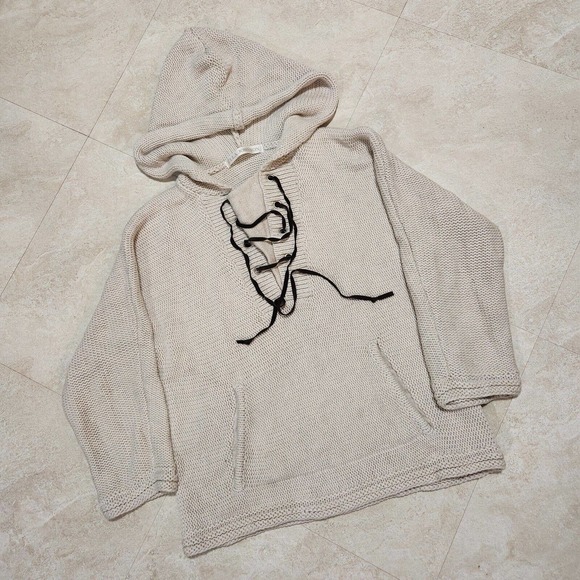 Ulla Johnson Womens S Small P Petite Hollow Wool Hooded Sweater Knit Hoodie - Picture 1 of 12